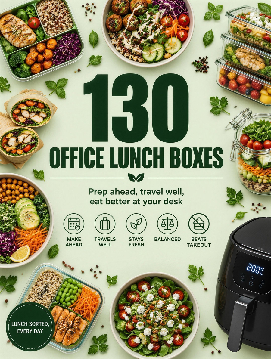 Lunch at the Office: 130 air fryer lunch-box recipes (digital PDF)